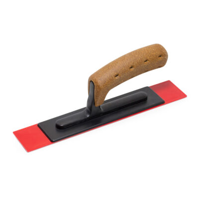 NELA Plastic Float, Pointed, Bevel Edges NELA Plastic Float 280x50mm pointed bevel edges with BiKoGrip cork handle for precision plaster and render finishing
