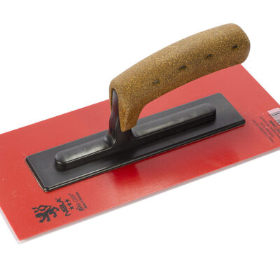 NELA Plastic Float PVC – Bevel Edges (Red) NELA Plastic Float PVC red 280x130x3mm with BiKoGrip cork handle and bevelled edges for plaster and render finishing