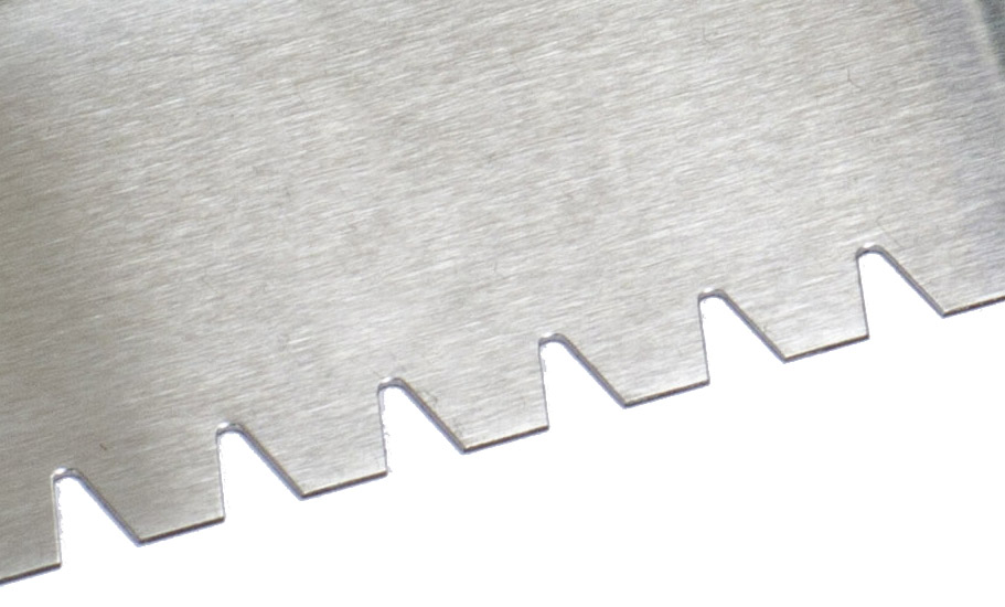 NELA Stainless Chrome Steel Finishing Trowel – 8mm Notched - Image 2