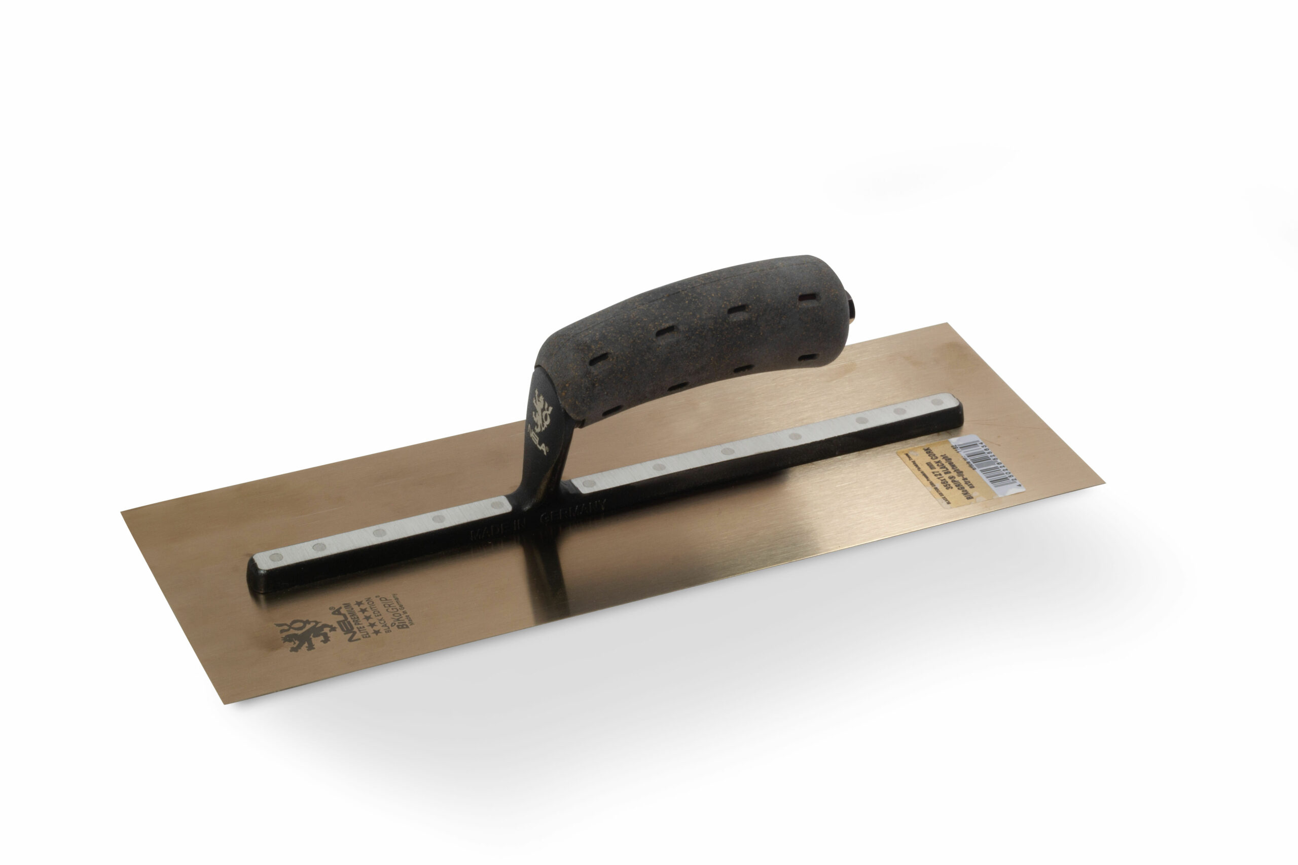NELA Black Edition ELITE Finishing Trowel 365mm stainless steel lightweight professional finishing trowel with BiKoGRIP handle