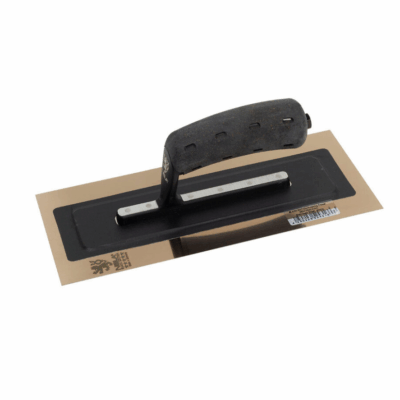 NELA Black Edition Finishing Trowel The ultimate version of our popular Nela Mediflex trowel, the best of the best! Extra Light – Medium Flexibility • Perfect for burr-free fillings thanks to lightly rounded edges and versatile double-blade technology. • BiKoGRIP in CORK and SOFT. A perfectly designed Ergonomic handle - designed on comfort and performance. • Ultra-lightweight aluminium mounting made from a robust special alloy: for ultra-high stability and easy handling. • Attached with special bolts made from a high-quality stainless material. • High-strength bond between both blades thanks to a special tape that withstands both solvents and extreme temperatures. Thickness of the blade 0,4 mm